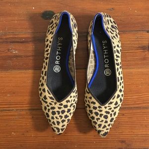 Rothy's Leopard Point - Size 9